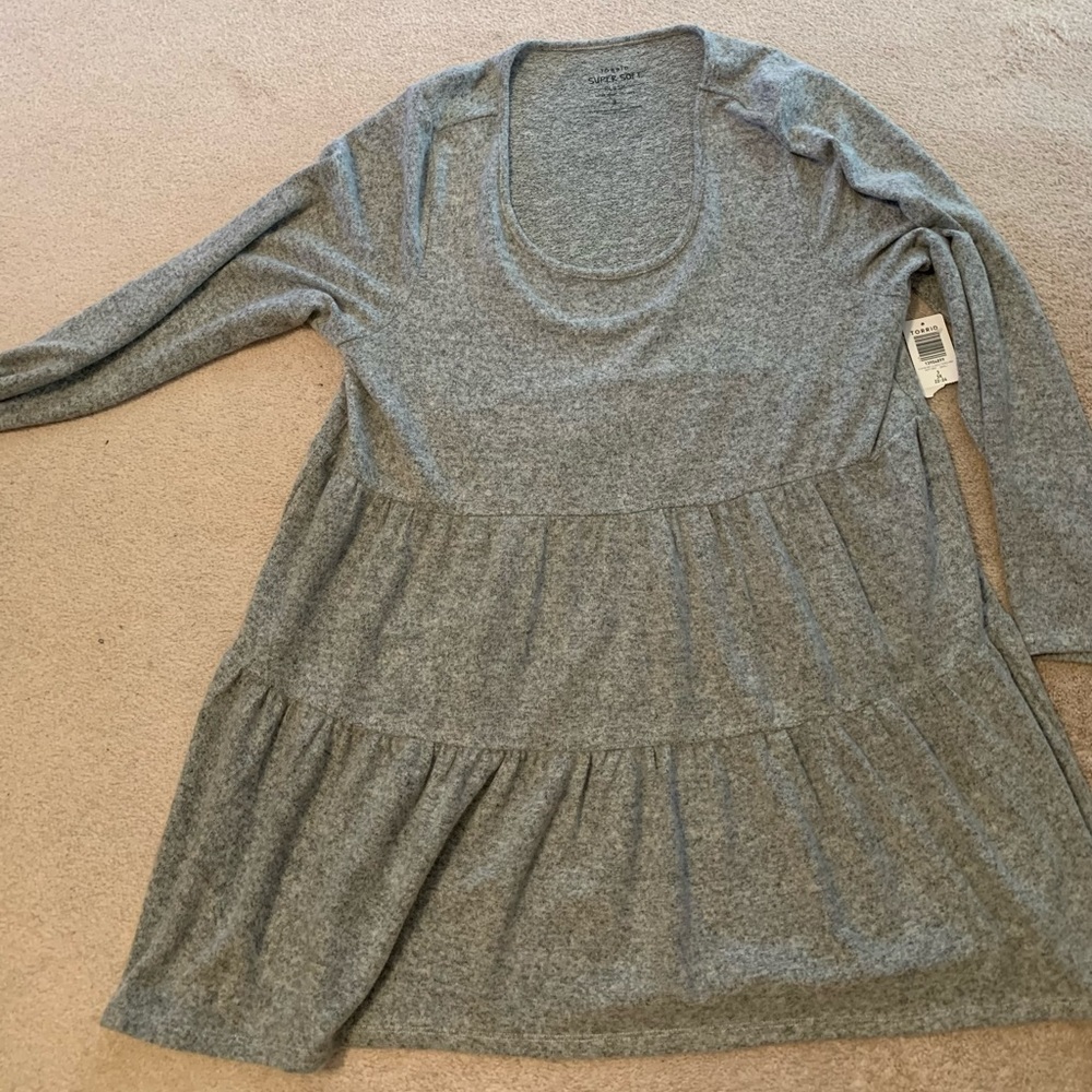 Torrid Super Soft Plush Tiered Babydoll NWT
